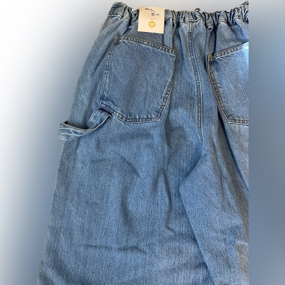 Heart 2 Heart Vintage Wide Leg Drawstring Carpenter Jeans NWT - Picture 4 of 7